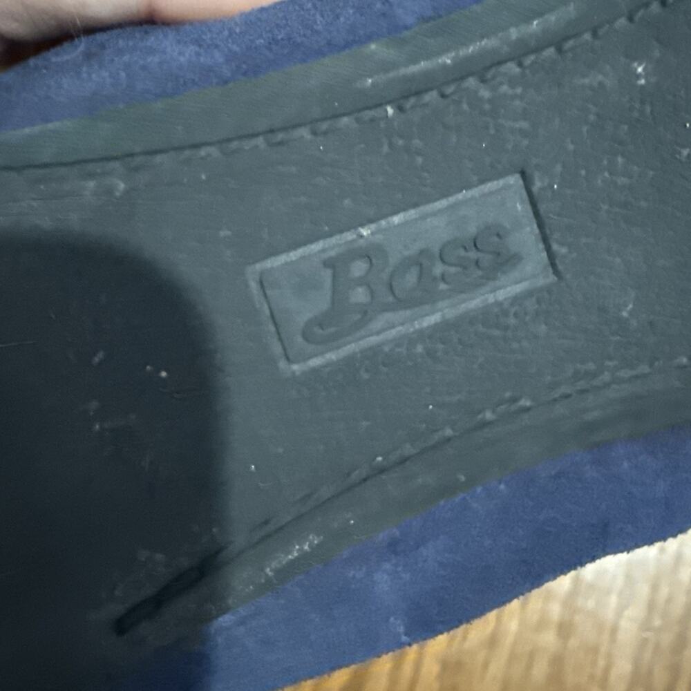 G.H. Bass Lane Black Navy Suede Leather Ballet Flats Slip On Classic 8M - Picture 6 of 7